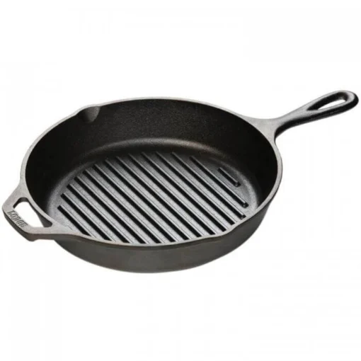 Lodge Logic Grillpan Rond ø 26 Cm Gietijzer -Keukenbenodigdheden Korting Winkel