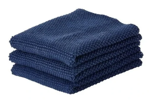 Zone Denmark Vaatdoekjes 27 X 27 Cm Katoen Donkerblauw 3 Stuks -Keukenbenodigdheden Korting Winkel 330473