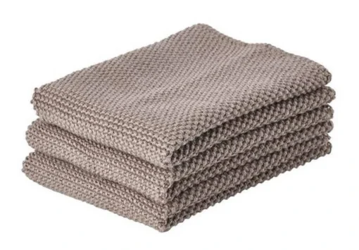 Zone Denmark Vaatdoekjes 27 X 27 Cm Katoen Taupe 3 Stuks -Keukenbenodigdheden Korting Winkel 331242