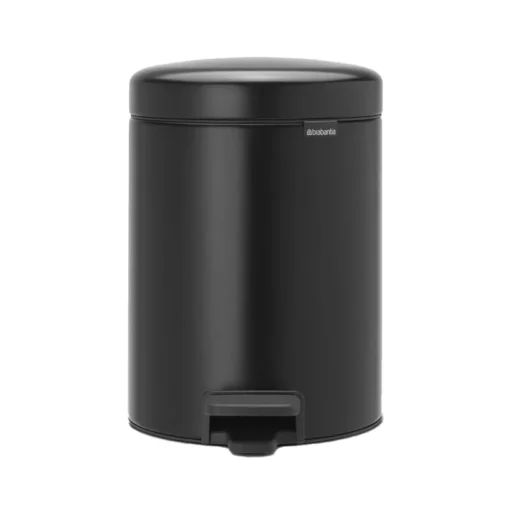 Brabantia Newicon Pedaalemmer 5 Liter Matt Black -Keukenbenodigdheden Korting Winkel 43