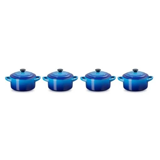 Le Creuset Minipan ø 10 Cm Aardewerk Azure 4 Stuks -Keukenbenodigdheden Korting Winkel 79212102200100