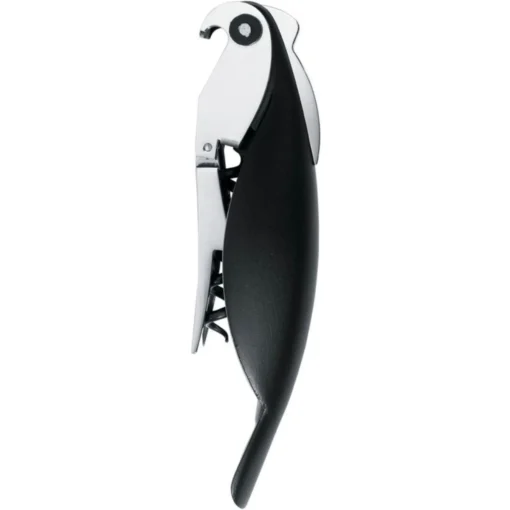 Alessi Parrot Kelnermes/kurkentrekker Kunststof / Aluminium Zwart -Keukenbenodigdheden Korting Winkel