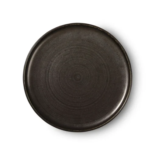 HK Living Kyoto Ceramics ACE6843 Dinerbord ø 26 Cm Aardewerk Black -Keukenbenodigdheden Korting Winkel ace6843 eg 50120