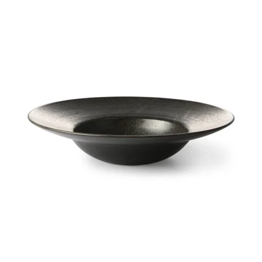 HK Living Kyoto Ceramics ACE6844 Pastabord ø 28 Cm Aardewerk Black -Keukenbenodigdheden Korting Winkel ace6844 a 93232