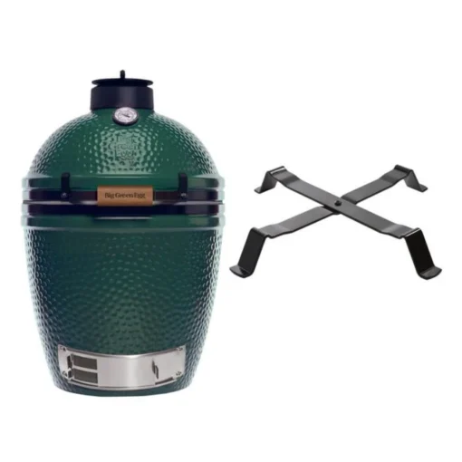 Big Green Egg Large Barbecue ø 47 Cm Keramiek Groen Met Table Nest -Keukenbenodigdheden Korting Winkel bge hoofd 2 medium table nest 1 1