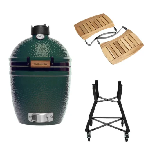 Big Green Egg Small Barbecue ø 33 Cm Keramiek Groen Met Onderstel En Acaciahouten Zijtafels -Keukenbenodigdheden Korting Winkel bge hoofd 2 small nest acacia