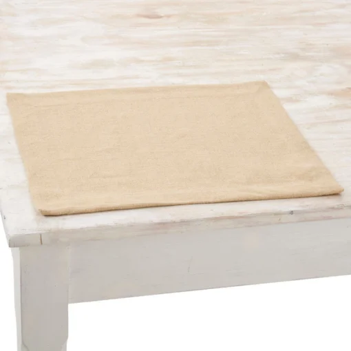 Charvet PEPITE Placemat 48 X 35 Cm Linnen Beige -Keukenbenodigdheden Korting Winkel