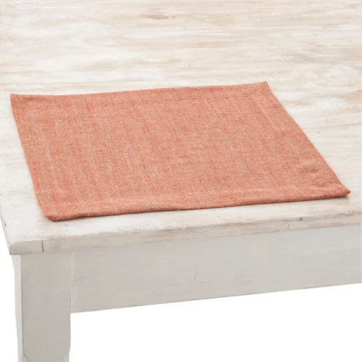 Charvet PEPITE Placemat 48 X 35 Cm Linnen Rood/beige -Keukenbenodigdheden Korting Winkel charvet pepite placemat 48 x 35 cm linnen rood beige