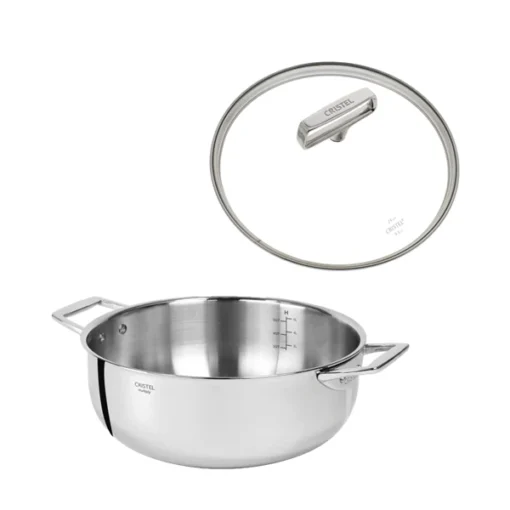 Cristel Castel'Pro Wok-braadpan ø 28 Cm Rvs -Keukenbenodigdheden Korting Winkel cristel wok braadpan