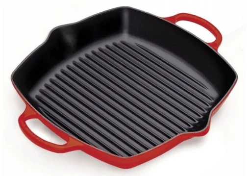 Le Creuset Vierkante Grill 30 Cm Gietijzer Kersrood -Keukenbenodigdheden Korting Winkel grillpfanne quadratisch hoch 30 cm kirschrot le creuset 20200300600422.1517846634