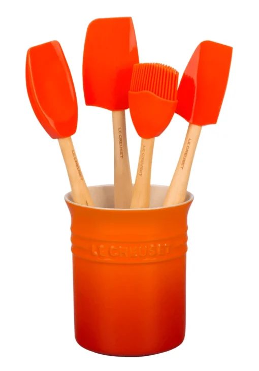 Le Creuset Pollepelpot Met 4 Premium Spatels Vulcanique 5-delig -Keukenbenodigdheden Korting Winkel lc 20200101 us ps ns 91057001090000 001