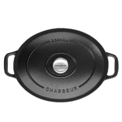 Chasseur Braadpan Ovaal 5 Liter ø 29 Cm Gietijzer Mat Zwart -Keukenbenodigdheden Korting Winkel oval casserole black01