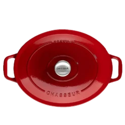 Chasseur Braadpan Ovaal 5 Liter ø 29 Cm Gietijzer Rood -Keukenbenodigdheden Korting Winkel oval casserole rubis01