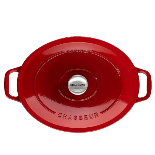 Chasseur Braadpan Ovaal 5 Liter ø 29 Cm Gietijzer Rood -Keukenbenodigdheden Korting Winkel oval casserole rubis01