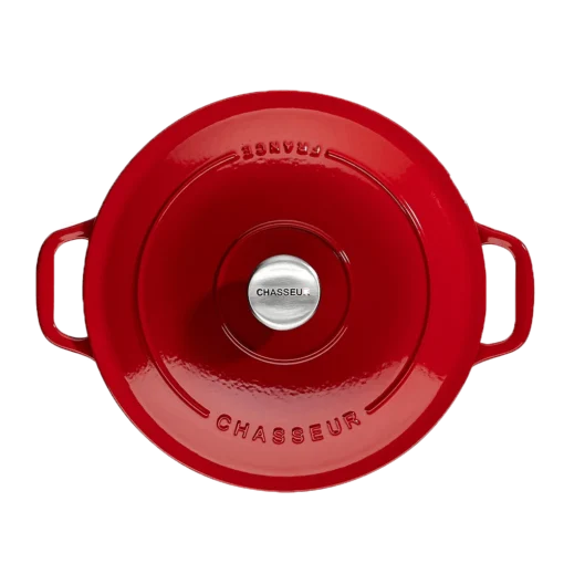 Chasseur Braadpan 4 Liter ø 24 Cm Gietijzer Rood -Keukenbenodigdheden Korting Winkel round casserole rubis01