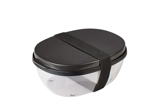 Mepal Ellipse Saladebox 1,3 L Kunststof Nordic Black -Keukenbenodigdheden Korting Winkel saladbox ellipse nordic black 1