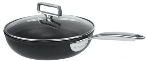 Cristel Castel'pro Exceliss+ Ultralu Sauteerpan Met Anti-aanbaklaag En Glasdeksel ø 24 Cm Aluminium Zwart -Keukenbenodigdheden Korting Winkel sauteuse castel pro alu2