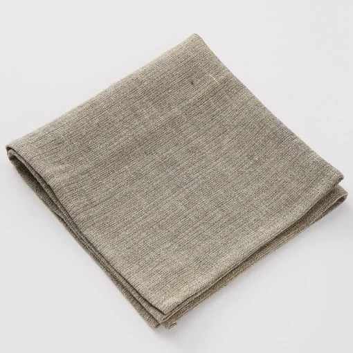 Charvet PEPITE Servet 45 X 45 Cm Linnen Grijs/beige -Keukenbenodigdheden Korting Winkel sdt pepite gris de lin