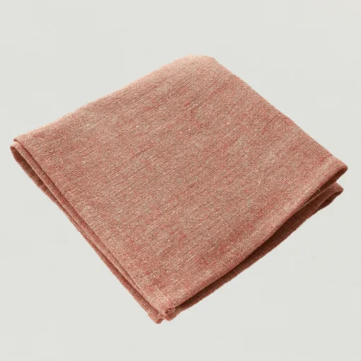 Charvet PEPITE Servet 45 X 45 Cm Linnen Rood/beige -Keukenbenodigdheden Korting Winkel sdt pepite rouge 1